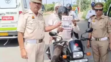शामली: शामली में यातायात नियमों के उल्लंघन पर ट्रैफिक पुलिस ने काटे 385 वाहनों के चालान, मच गया हड़कंप