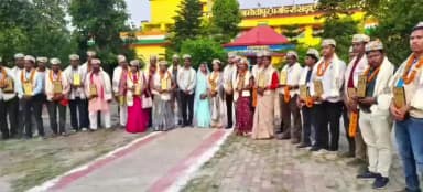 रोसड़ा: छत्तीसगढ़ के पदाधिकारी व मुखिया सरपंच ने आदर्श ग्राम पंचायत मोतीपुर में किया एक्सपोज विजिट