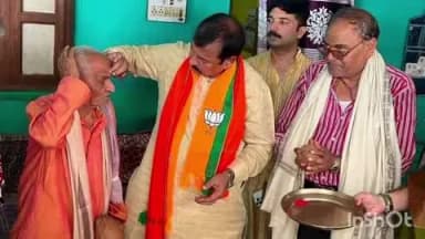 थानखम्हरिया: साजा में दुर्ग लोकसभा क्षेत्र की सांसद विजय बघेल ने सेवानिवृत्त शिक्षक से की मुलाकात
