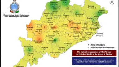 ରାୟଗଡା: ଜିଲ୍ଲାରେ ଗତ 24 ଘଣ୍ଟା ମଧ୍ୟରେ ହେଇଥିବା ତାପମାତ୍ର ସମ୍ପର୍କିତ ସୂଚନା ପ୍ରଦାନ