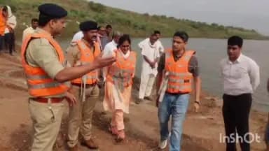 मेहगांव: कलेक्टर एवं एसपी ने चिन्हित बाढ़ संभावित क्षेत्रों का किया निरीक्षण