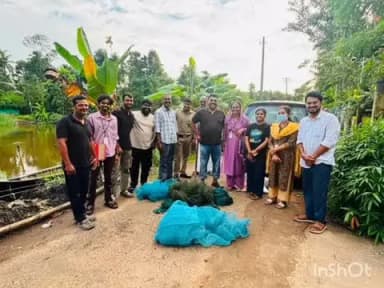 കാർത്തികപ്പള്ളി: ഫിഷറീസ് ഉദ്ധ്യോഗസ്ഥ ർ അനധികൃത മത്സ്യബന്ധന വലകൾ പിടിച്ചെടുത്ത് നശിപ്പിച്ചു