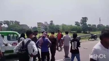मखदुमपुर: मुससी गांव के समीप सड़क दुर्घटना में पत्नी की मौत, पति गंभीर रूप से घायल ,आक्रोशित लोगों ने किया सड़क जाम