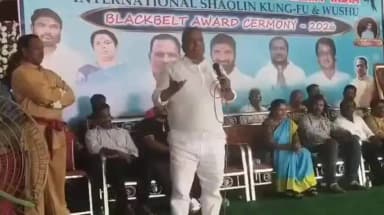 సంగారెడ్డి: కరాటేలో రాణించడం అభినందనీయం: యువజన సంఘాల సమితి రాష్ట్ర అధ్యక్షుడు కూనవేణు