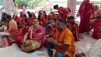 ঢেকিয়াজুলি ভাগ: ঢেকীয়াজুলিৰ হনুমান মন্দিৰত অনুষ্ঠিত হৈছে শ্ৰীশ্ৰী ভবিষ্যত মহাপুৰাণ কথা