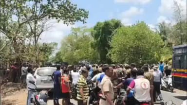 पालघर: वाढवण बंदर ग्रीनफील्ड महामार्ग संपादित जमीन ताब्यात घेण्याचे काम सुरू; संघर्ष समितीचा विरोध; मोठा पोलीस बंदोबस्त तैनात