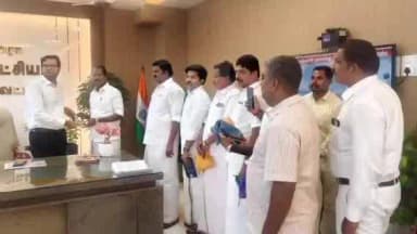 அரூர்: அரூர் தொகுதி கோரிக்கைகள் வலியுறுத்தி மாவட்ட ஆட்சியர் இடத்தில் எம்எல்ஏ சம்பத்குமார் மனு வழங்கினார்