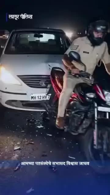 रेणापूर: हेल्मेट वापरा सुरक्षित रहा..
