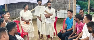 লংথরাই ভ্যালি: ছামনু এলাকার এক ব্যক্তি মারা যায়, তাদের বাড়িতে ছুটে যায় এলাকার বিধায়ক