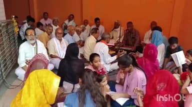 पोरसा: विश्व शांति एवं युद्ध विराम की कामना से पोरसा में हुआ संगीतमय सुंदरकांड पाठ