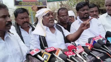 అదిలాబాద్ అర్బన్: ఎమ్మెల్యే రియల్ ఎస్టేట్ వ్యాపారులతో ములాఖాత్ అయ్యారని..అందుకే తొక్కు కింద అమ్ముతున్నారని ఆరోపణ:మాజీ మంత్రి జోగురామన్న