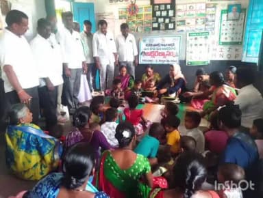 గద్వాల్: గోనుపాడు గ్రామంలో ఘనంగా పాఠశాలలు, అంగన్వాడీ కేంద్రాల పునఃప్రారంభం మరియు అక్షరాభ్యాస కార్యక్రమం