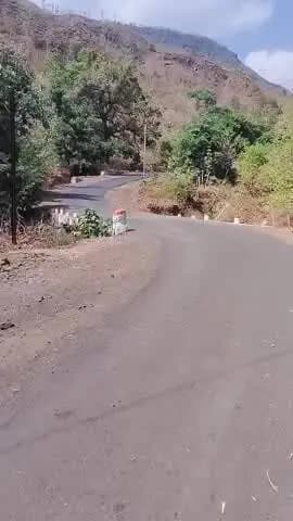 थूवारियां घाटी पर आईसर पलट गई है