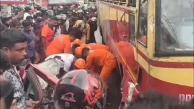 നെയ്യാറ്റിൻക്കര: അമരവിളയിൽ കെഎസ്ആർടിസി ബസ്സും കാറും കൂട്ടിയിടിച്ച് കാർ ഡ്രൈവർ മരിച്ചു