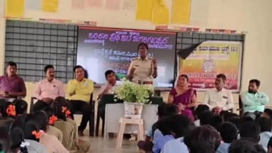 ಹರಪನಹಳ್ಳಿ: ಹಗರಿಗಜಾಪುರ ಗ್ರಾಮದ ಸರ್ಕಾರಿ ಪ್ರೌಢಶಾಲೆಯಲ್ಲಿ 'ಬಾಲಕಾರ್ಮಿಕ ವಿರೋಧಿ ದಿನ ಆಚರಣೆ'