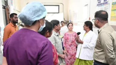 ధర్మారం: ప్రభుత్వ ఆసుపత్రి మాతా శిశు కేంద్రం ఆకస్మిక తనిఖీ నిర్వహించిన: జిల్లా కలెక్టర్ కోఎస్ శ్రీహర్ష