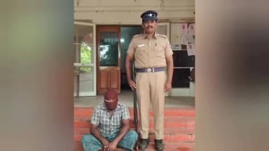 சேரன்மகாதேவி: கங்கனாங்குளம் பேருந்து நிறுத்தம் அருகே சொத்து தகராறில் தம்பியின் காருக்கு தீ வைத்து எரித்த அண்ணன் கைது.