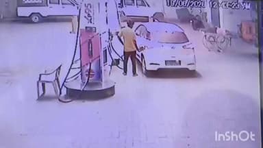 डूंगरपुर: शहर के पेट्रोल पंप पर 'फ्यूल थेफ्ट', 2550 रुपए का डीजल भरवाकर बिना नंबर प्लेट की कार रफूचक्कर