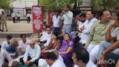 अटरू: अटरू में कांग्रेस ने धरना प्रदर्शन कर ज्ञापन दिया
