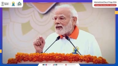 उम्र या पेशा चाहे जो हो, योग हर किसी के लिए है! यह आपको तनावमुक्त, ऊर्जावान और रोगमुक्त रखता है। इस अंतरराष्ट्रीय योग दिवस की थीम "स्वस्थ आयु के लिए योग" है। आइए, योग को केवल एक दिन नहीं बल्कि अपनी जीवनशैली का हिस्सा बनाएं। आज ही योग करने का संकल्प लें!
#IDY2026 #YogaForHealthyAgeing #स्वस्थ_आयु_के_लिए_योग #InternationalDayOfYoga2026 #Yoga365 #VandeYoga #Hargharyoga
@narendramodi @mppratapraojadhao @mdniyyoga @mib_india @akashvani_air @aiia_gov @ddnational @airnewsalerts @ani_trending @ptinews_multimedia @unitednewsofindia @mygovindia @mygovbangla @mygov.hindi @mib_india @yasministryindia @mybharatgov @internationalyogadaywestbengal @indiapost_dop