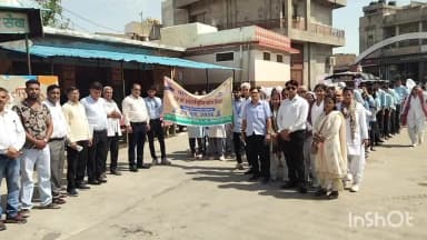 कुम्हेर: आयुर्वेदिक कुम्हेर ने अंतर्राष्ट्रीय युद्ध दिवस 21 जून को आयोजित कार्यक्रम के लिए जागरूकता रैली का आयोजन किया