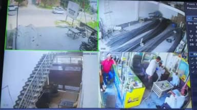 स्वार: नरपत नगर में गोलीकांड का घर में लगे सीसीटीवी कैमरे का लाइव वीडियो आया सामने