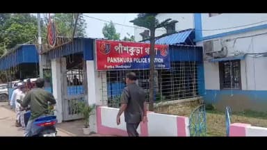 পাঁশকুড়া: পাঁশকুড়া পঞ্চায়েত সমিতির সহ-সভাপতি সুজিত কুমার রায় গ্রেফতার তমলুকে আদালতে নিয়ে যাওয়ার সময় ডিম থেরাপি