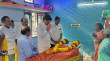 விழுப்புரம்: சின்னகள்ளிப்பட்டு திமுக நிர்வாகி மறைவிற்கு நேரில் சென்று அஞ்சலி செலுத்திய சட்டமன்ற உறுப்பினர்