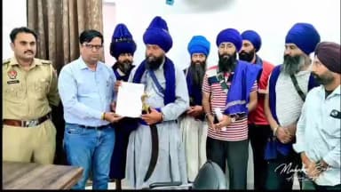 ਆਨੰਦਪੁਰ ਸਾਹਿਬ: ਨਿਹੰਗ ਸਿੰਘਾਂ ਵੱਲੋਂ ਹਿਮਾਚਲ ਐਂਟਰੀ ਟੈਕਸ ਦੇ ਵਿਰੁੱਧ ਚੋਂ 20-21 ਜੂਨ ਤੋਂ ਬਾਅਦ ਲਗਾਏ ਜਾਣ ਵਾਲੇ ਖਾਲਸਾਈ ਟੈਕਸ ਨੂੰ ਕੀਤਾ ਮੁਲਤਵੀ