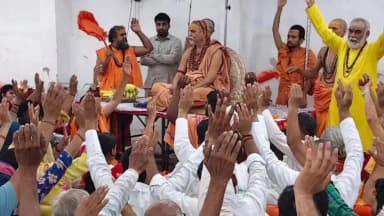 रामपुर मनिहारन: नानौता में शंकराचार्य स्वामी अविमुक्तेश्वरानंद का भव्य स्वागत, गौ संरक्षण का दिया संदेश