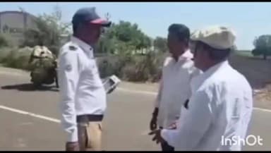 लातूर: भोईसमुद्रगा शिवारात ट्रॅफिक पोलिसांकडून वाहनचालकांना विनाकारण त्रास?स्वातंत्र्य सैनिक प्रदीप पाटील खंडापूरकर यांचा आरोप