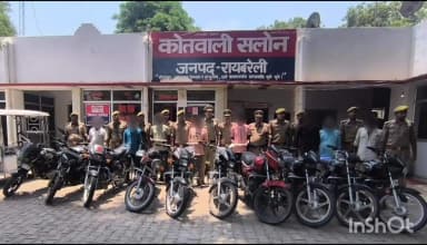 सलोन: सलोन कोतवाली पुलिस ने चोरी की घटना का किया खुलासा, आठ अभियुक्तों को किया गिरफ्तार