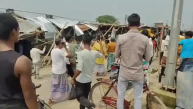 जोकीहाट: जोकीहाट में सरकारी जमीन से अतिक्रमण हटाने के लिए प्रशासन ने की बड़ी कार्रवाई