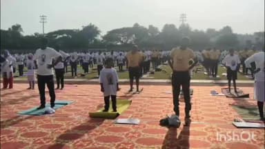 ಕೋಲಾರ: ಯೋಗ ದಿನಾಚರಣೆ ವೇದಿಕೆಯಲ್ಲಿ ‘ಸ್ವೀಪ್’ ಜಾಗೃತಿ: ನಗರದಲ್ಲಿ ವಿಶಿಷ್ಟ ಪ್ರಯತ್ನ