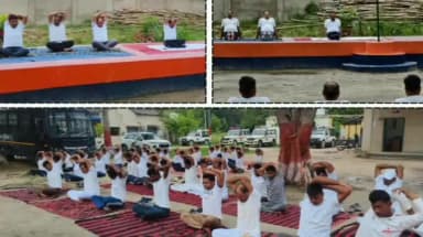 बगहा: पुलिस अधीक्षक ने कहा कि योग स्वस्थ जीवन शैली अपनाने का सशक्त माध्यम है