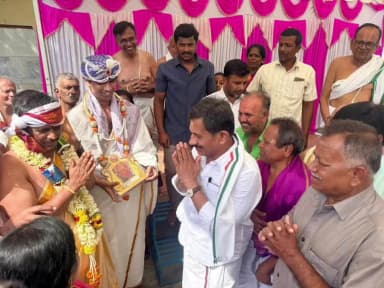 ಮಾಗಡಿ: ಕಲ್ಯಾ ಗೇಟ್ ಬಳಿಯ ಆಂಜನೇಯ ಸ್ವಾಮಿ ದೇವಾಲಯದ ಪುನರ್ ಪ್ರತಿಷ್ಠಾಪನೆ ಕಾರ್ಯಕ್ರಮದಲ್ಲಿ ಶಾಸಕ ಬಾಲಕೃಷ್ಣ ಭಾಗಿ