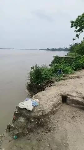 बैसा: बैसा-बैसा प्रखंड के सिरसी पंचायत के मठवा टोली में महानंदा नदी का कटाव जारी है