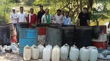 आर्वी: आर्वीत अवैध दारूभट्टीवर धाड; ५.१५ लाखांचा मुद्देमाल जप्त : गोईवाडा शेतशिवारात दारूबंदी पथकाची मोठी कारवाई