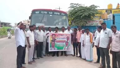 ಬಾಗೇಪಲ್ಲಿ: ಕೆ.ಪಿ.ಸಿ.ಸಿ ನೂತನ ಅಧ್ಯಕ್ಷರ ಪದಗ್ರಹಣ ಸಮಾರಂಭಕ್ಕೆ ಬಾಗೇಪಲ್ಲಿ ಕ್ಷೇತ್ರದಿಂದ ಸಾವಿರಾರು ಕಾರ್ಯಕರ್ತರ ಪಯಣ..!