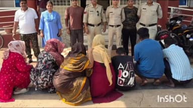 गुना नगर: संत सुधा सागर महाराज की अगवानी में दिल्ली के गैंग ने की चेन चोरी 4 महिला 3 व्यक्ति गिरफ्तार ₹7.50 लाख सोने की चेन बरामद