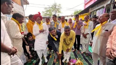 खिलचीपुर: खिलचीपुर नगर में सुचारु एवं पर्याप्त पेयजल उपलब्ध कराने हेतु विधायक ने ट्यूबवेल निर्माण कार्य का भूमि पूजन किया।
