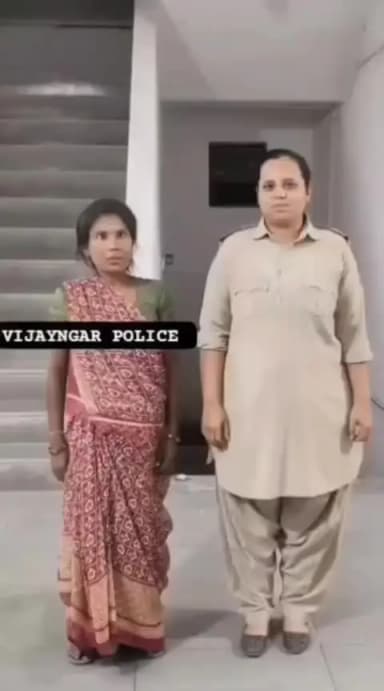 વિજયનગર: શહેર પોલીસની માનવતાભરી કામગીરી, રસ્તો ભૂલાયેલી મહિલાને સુરક્ષિત ઘરે પહોંચાડી