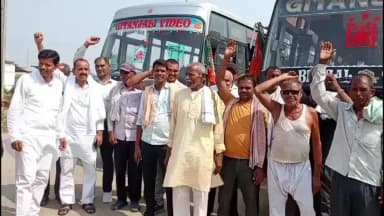 एकंगरसराय: पटना के लिए एकंगरसराय से दो बसों से सैकड़ों भाजपा कार्यकर्ता रवाना, आभार एवं अभिनंदन समारोह में होंगे शामिल