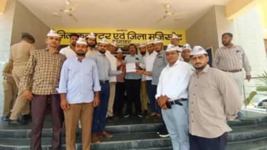 ब्यावर: ब्यावर में बढ़ती मिलावटखोरी के खिलाफ आम आदमी पार्टी ने किया प्रदर्शन, कलेक्टर को सौंपा ज्ञापन
