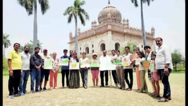 सदर: गुलाब बाड़ी में आउटडोर पेंटिंग वर्कशॉप में कला साधकों ने बिखरे रंगों के रंग बिखेरे