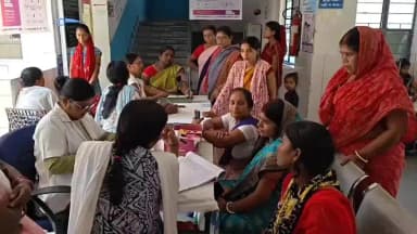पिपरिया: पिपरिया एवं सूरजगढ़ा सामुदायिक स्वास्थ्य केंद्र में ANC जांच शिविर का हुआ आयोजन