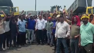 गोमिया: CCL कथारा के गोविंदपुर कोलियरी में मजदूरों का हल्लाबोल: बकाया वेतन को लेकर BKT कंपनी के खिलाफ चक्का जाम