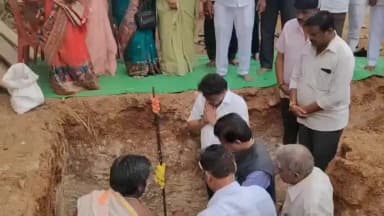 ಚಳ್ಳಕೆರೆ: ಚಳ್ಳಕೆರೆಯಲ್ಲಿ ನೂತನ ಬಸವ ಮಂಟಪ ಕಾಮಗಾರಿಗೆ ಶಾಸಕ ಟಿ ರಘೂಮೂರ್ತಿ ಭೂಮಿ ಪೂಜೆ