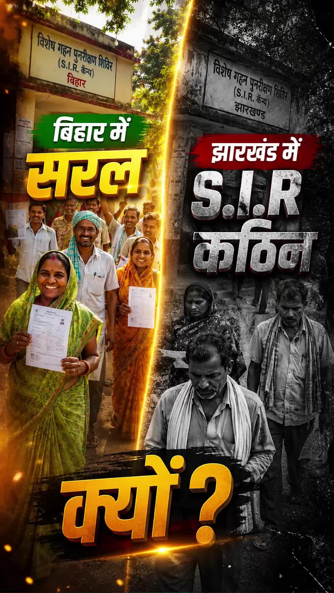 #खरसावां: बिहार में सरल, झारखंड में S.I.R कठिन क्यों।