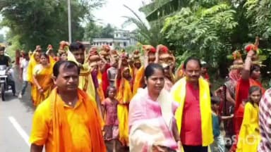 फलका: चंदवा ग्राम में बाबा भोलेनाथ मंदिर में प्राण प्रतिष्ठा को लेकर निकाली गई भव्य कलश शोभायात्रा